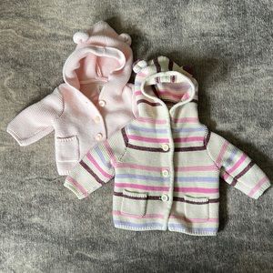 Baby GAP Knit Hooded Sweaters